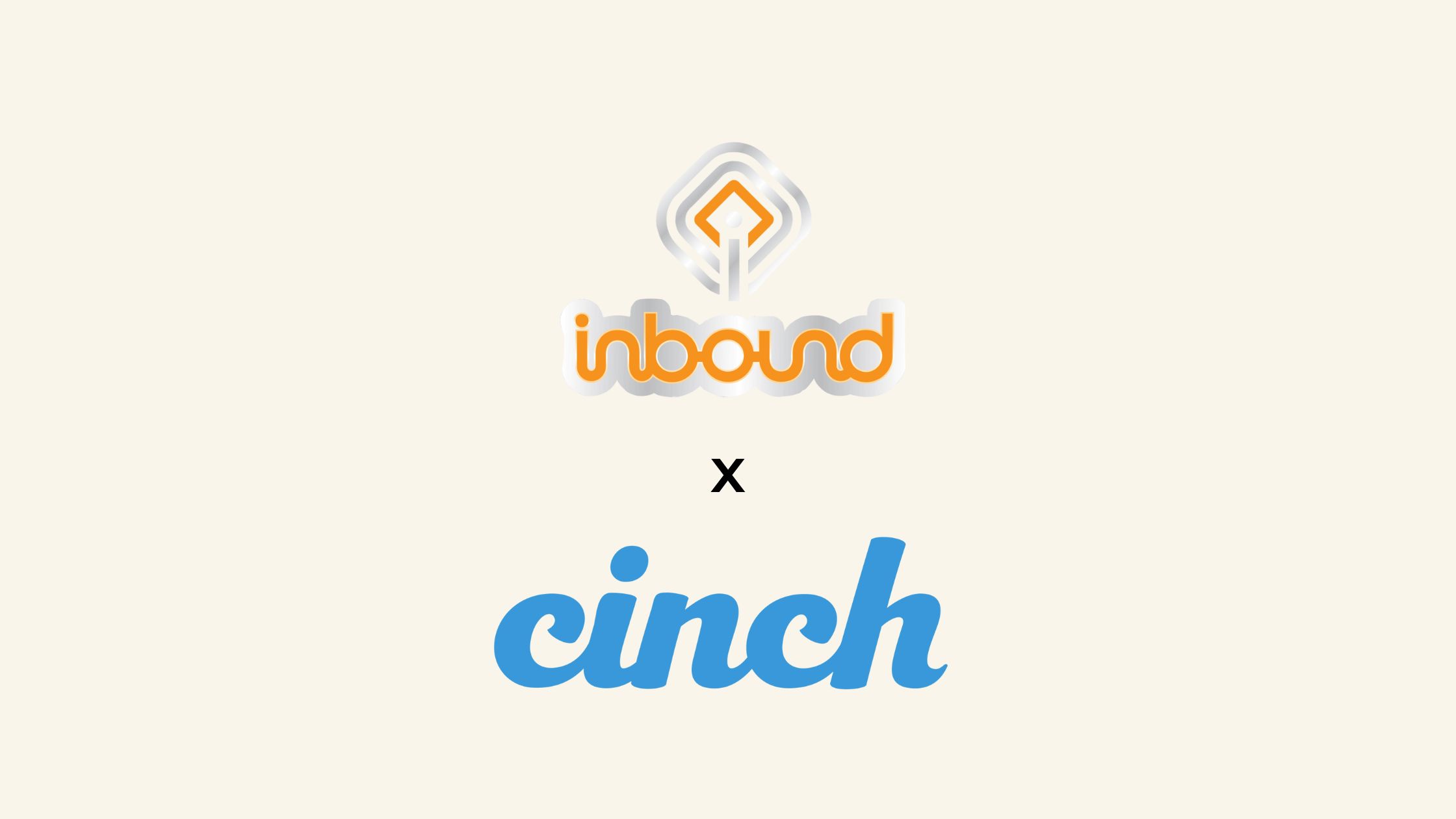 InBound logo and Cinch logo showing their new partnership